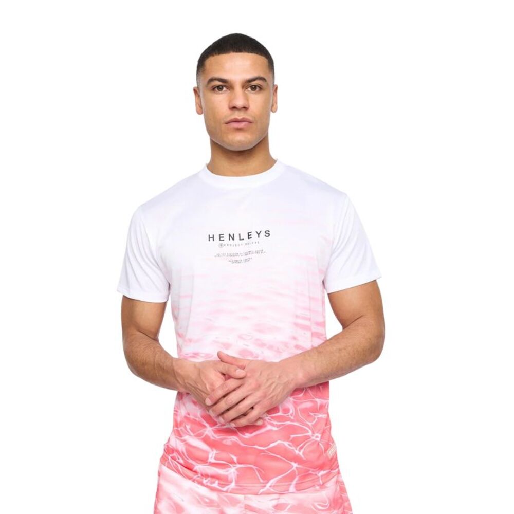 Henleys Mens Henpool T-Shirt / Coral